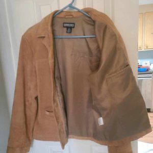 Land's End Tan Suede Woman's Jacket (size M)